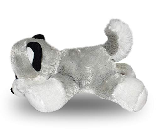 Wild Republic Husky Plush Toy – 7-Inch Stuffed Animal with Blue Eyes, Surface-Washable