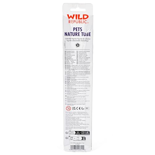 Wild Republic Pet Figurines Tube - 12 Hand-Painted Toy Animals for Imaginative Play, Ages 3+