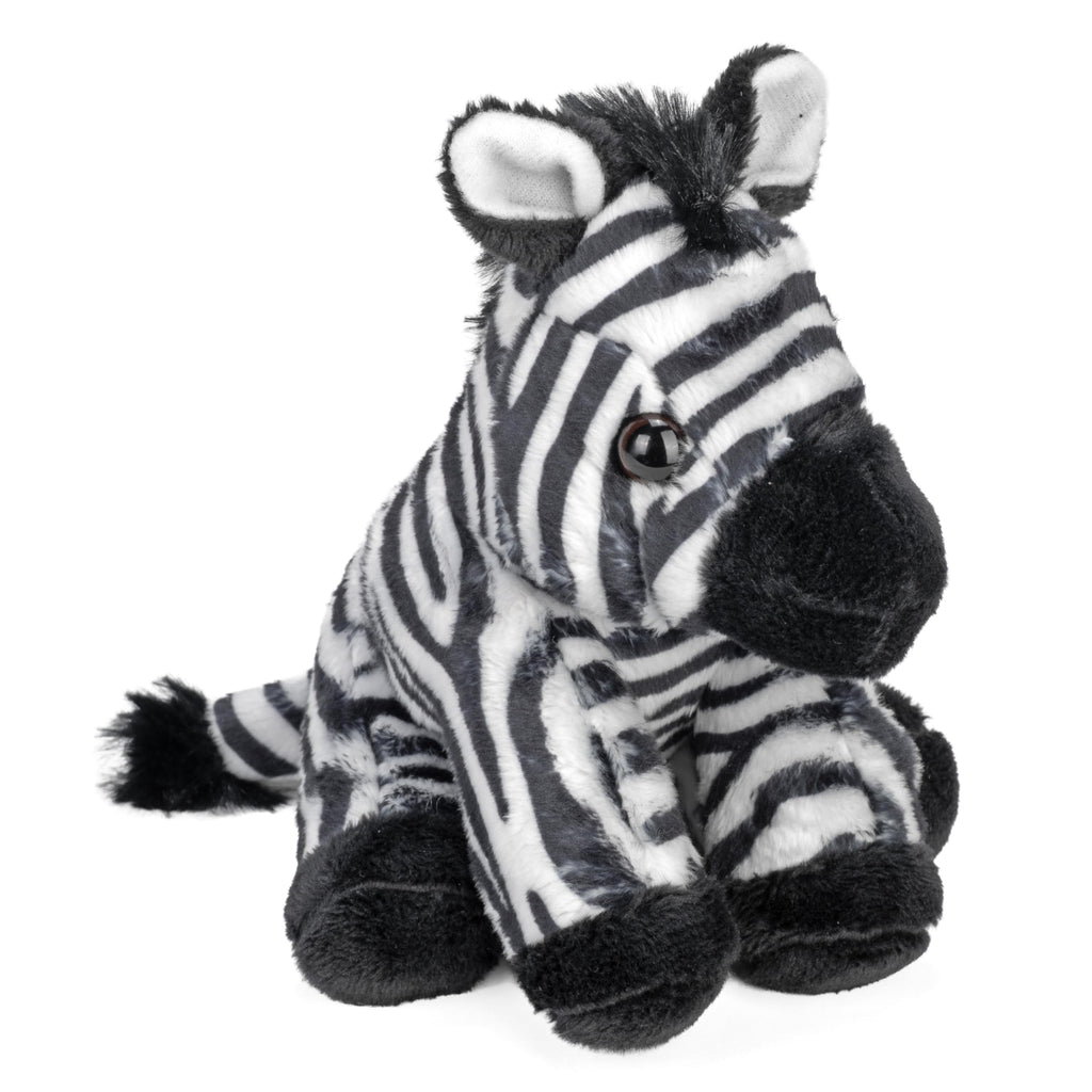 Wild Republic Pocketkins Eco Zebra – 5-Inch Recycled Plush Toy, Eco-Friendly Stuffed Animal