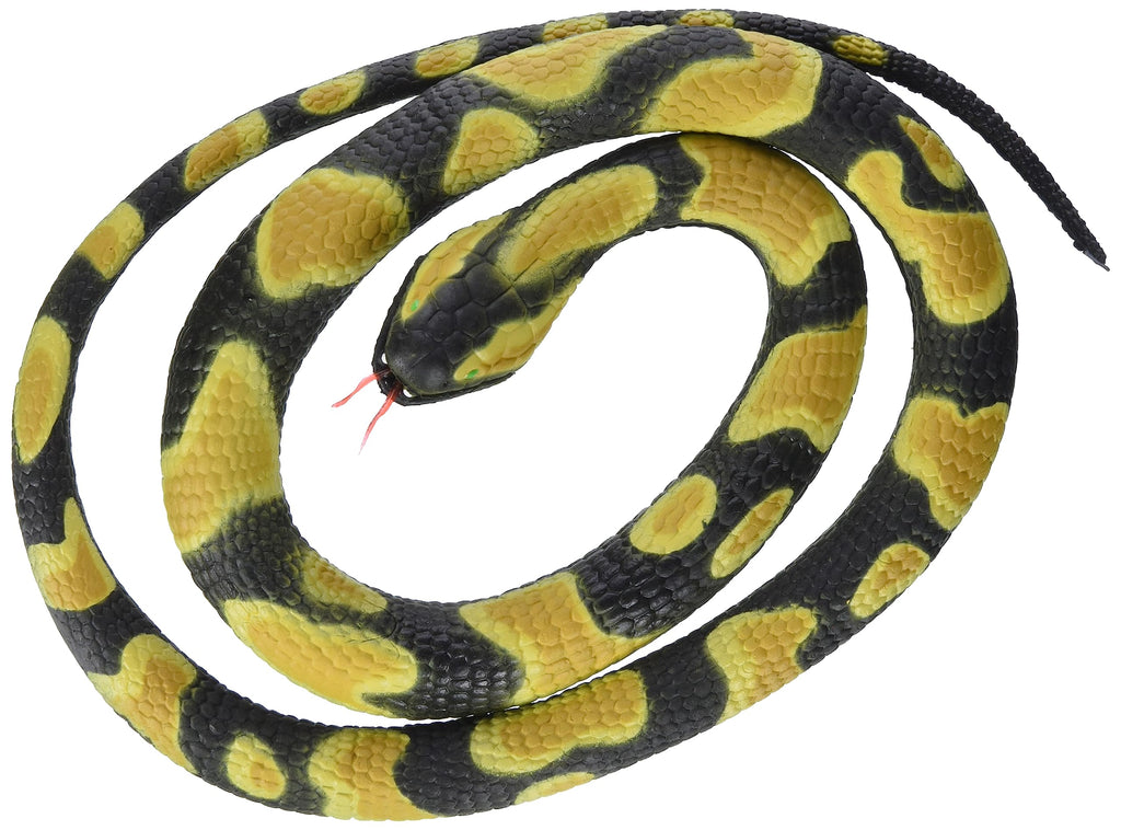 Wild Republic Rubber Ball Python Toy - 26 Inch Realistic Snake, Phthalate-Free, Safe for Kids