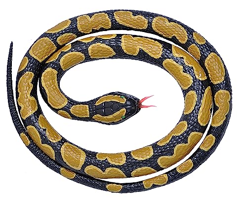 Wild Republic Rubber Ball Python Toy - 26 Inch Realistic Snake, Phthalate-Free, Safe for Kids