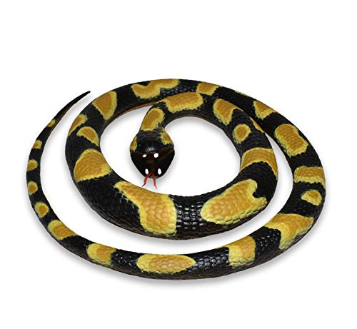 Wild Republic Rubber Ball Python Toy - 26 Inch Realistic Snake, Phthalate-Free, Safe for Kids