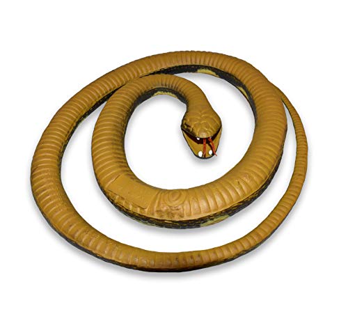 Wild Republic Rubber Ball Python Toy - 26 Inch Realistic Snake, Phthalate-Free, Safe for Kids