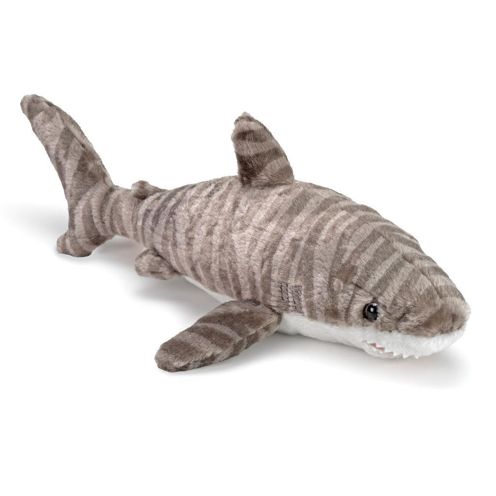 Wild Republic Tiger Shark Plush - 13 Inch Cuddlekins Stuffed Animal