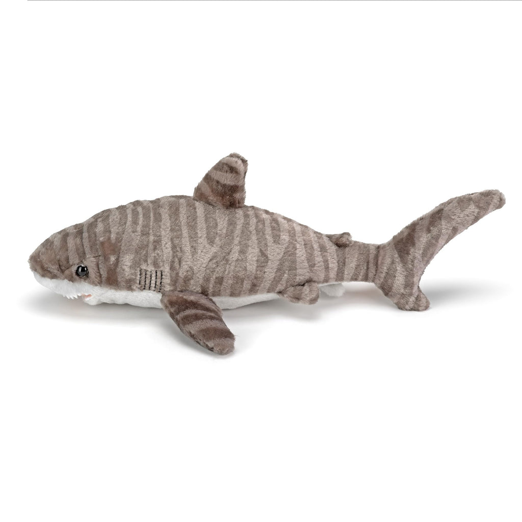 Wild Republic Tiger Shark Plush - 13 Inch Cuddlekins Stuffed Animal