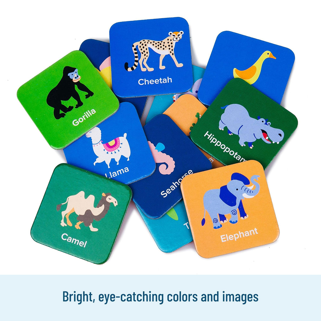 Wildkin Memory Matching Game – 36 Animal Cards for Kids Ages 3+