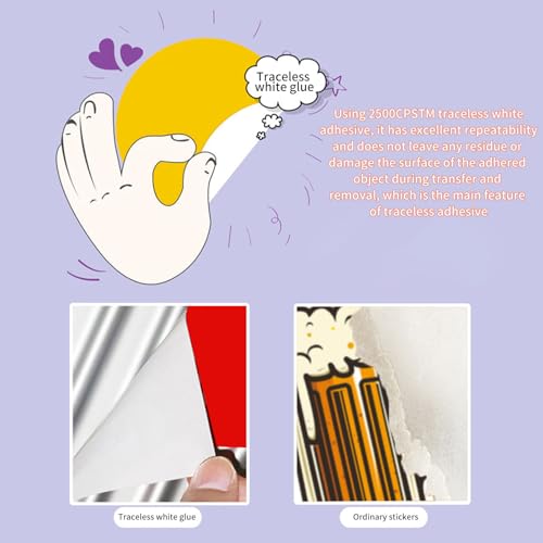 Winawing 24 Cute Cartoon Stickers - 8 Anime Designs, 4.9x6.7 inches, Waterproof Vinyl Stickers for Laptop, Water Bottle, Scrapbooking