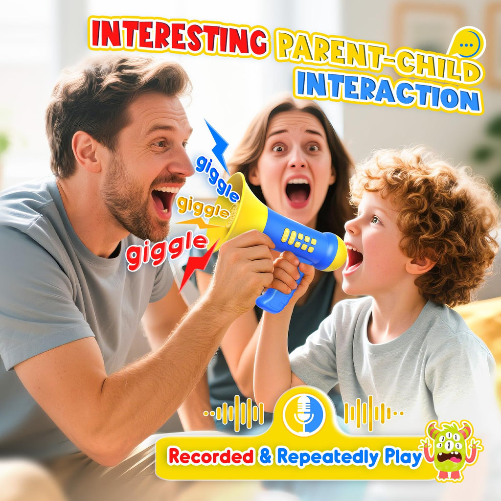 Windidi Rechargeable Voice Changer for Kids - Mini Megaphone with 4 Funny Sound Effects, Echo & Recording