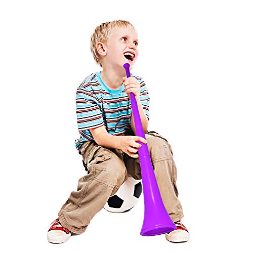 Windy City Novelties 28-Inch Purple Collapsible Stadium Horn – Reusable Vuvuzela Noisemaker for Sports Fans
