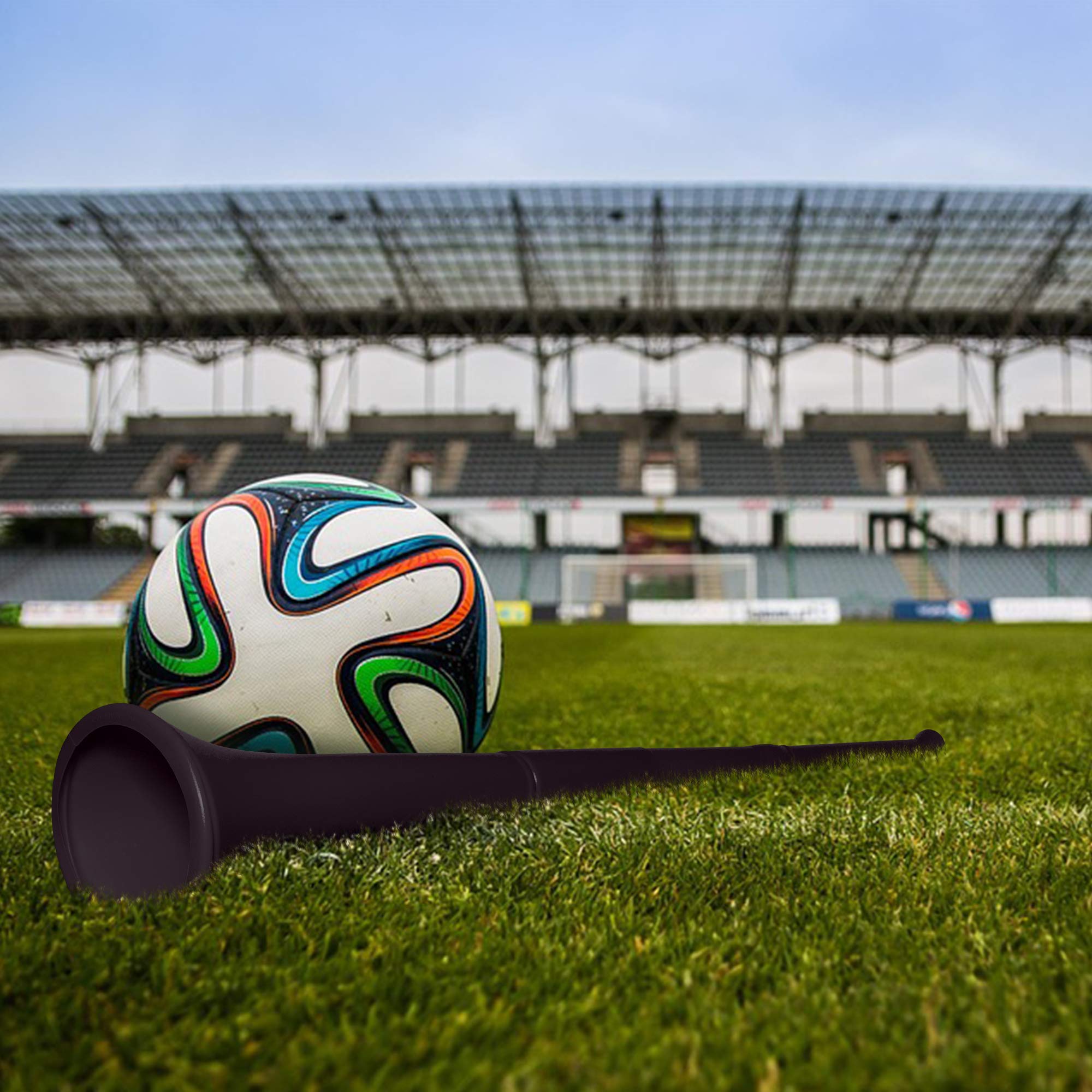 Windy City Novelties Black Collapsible Stadium Horn 28" - Loud Vuvuzela Noisemaker for Sports Fans