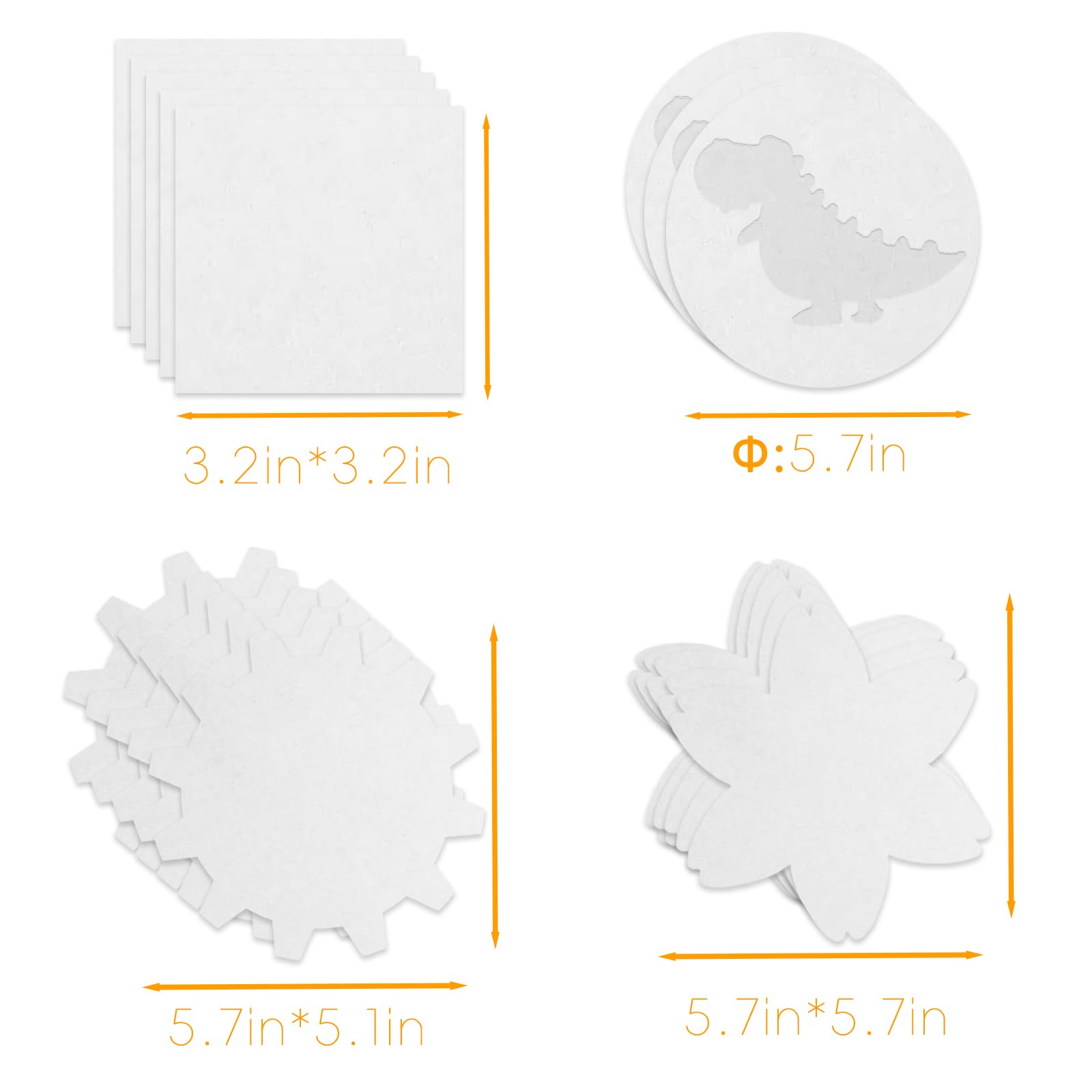 Wings Giant Spin Art Machine Refill Pack: 5 Shapes of Cards & 6 Paint Bottles