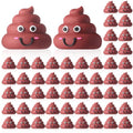 WinnerWhy 25 Mini Poop Figures – Realistic Brown Rubber Poop Prank Toys for Party Favors, Piñata Fillers, Gag Gifts