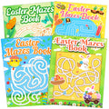 Winrain 4-Pack Easter Maze Books for Kids - 160 Mazes in 4 Difficulty Levels, Coloring Activities for Ages 3-12