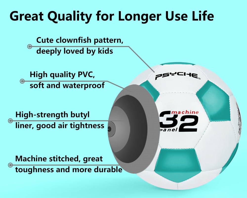 Wisdom Leaves Mini Soccer Ball Size 1.5 for Toddlers – Soft, Lightweight (160g) for Indoor & Outdoor Play