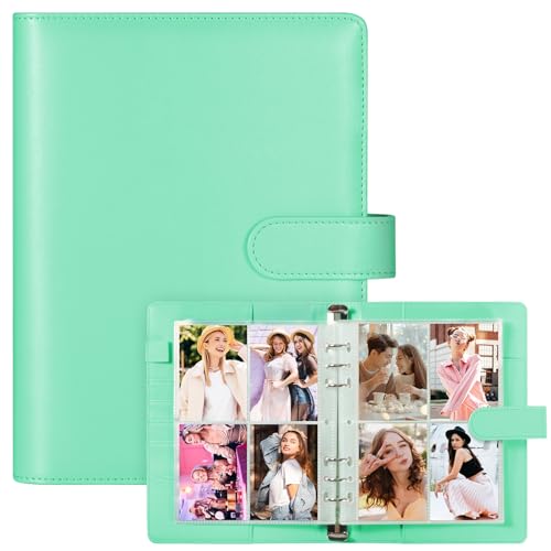 WITHYU A5 Card Collector Binder – Green PU Leather, 240 Card Capacity