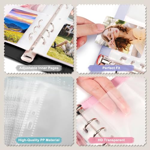 WITHYU A5 Kpop Photocard Binder – Shining Pink, 240-Card Capacity with Magnetic Closure