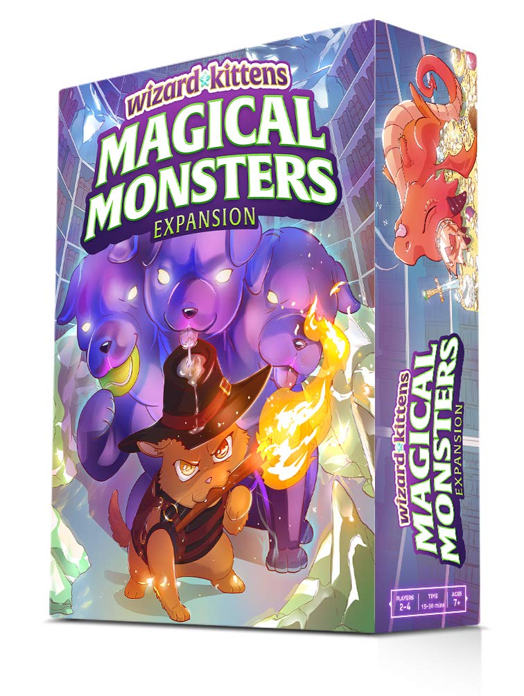 Wizard Kittens: Magical Monsters Expansion – Adds a 6th Player, Van Meowsing, and New Cards