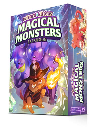 Wizard Kittens: Magical Monsters Expansion – Adds a 6th Player, Van Meowsing, and New Cards