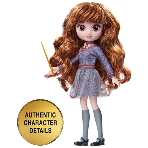 Wizarding World Harry Potter 8-Inch Hermione Granger Doll with Wand and Hogwarts Uniform, Toy for Kids Ages 5+