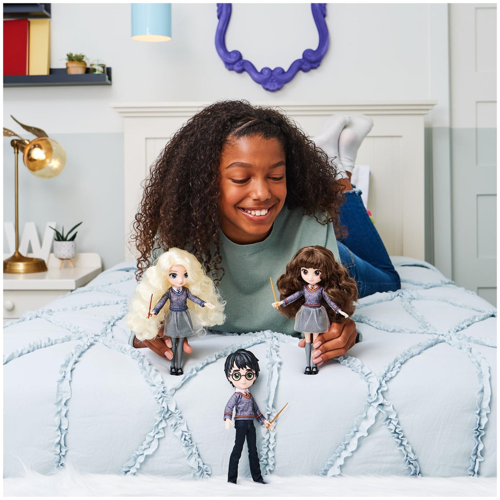 Wizarding World Harry Potter 8-Inch Hermione Granger Doll with Wand and Hogwarts Uniform, Toy for Kids Ages 5+
