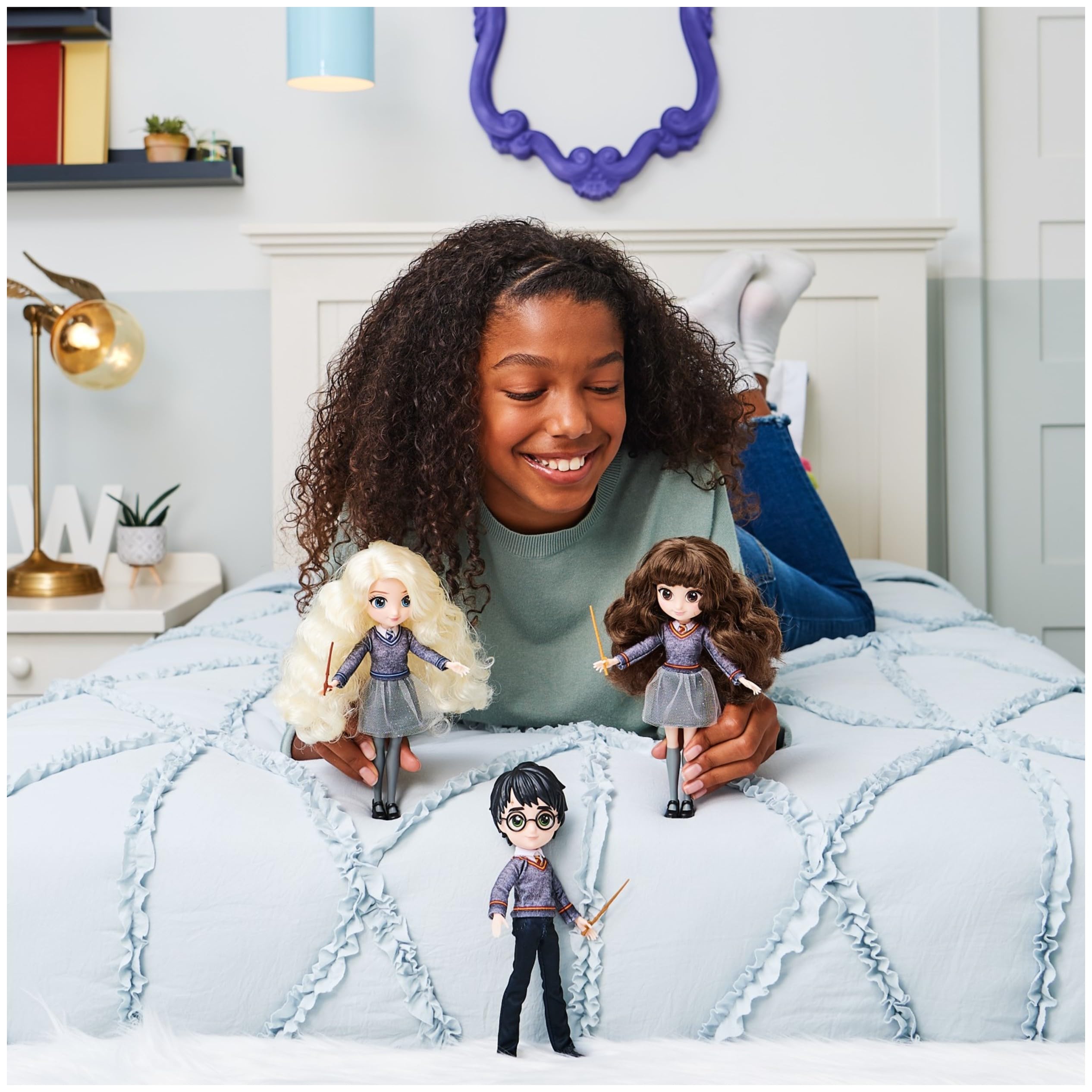 Wizarding World Harry Potter 8-Inch Hermione Granger Doll with Wand and Hogwarts Uniform, Toy for Kids Ages 5+