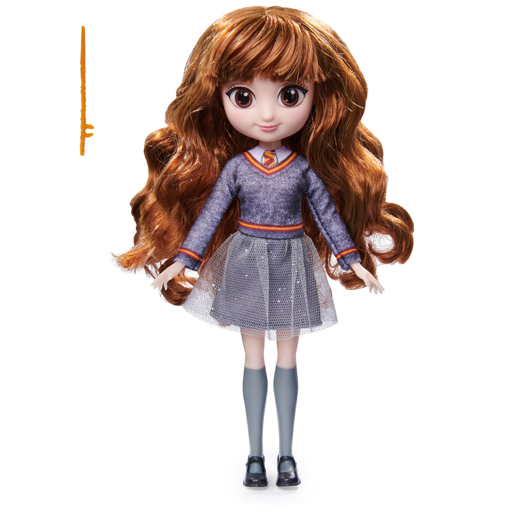 Wizarding World Harry Potter 8-Inch Hermione Granger Doll with Wand and Hogwarts Uniform, Toy for Kids Ages 5+