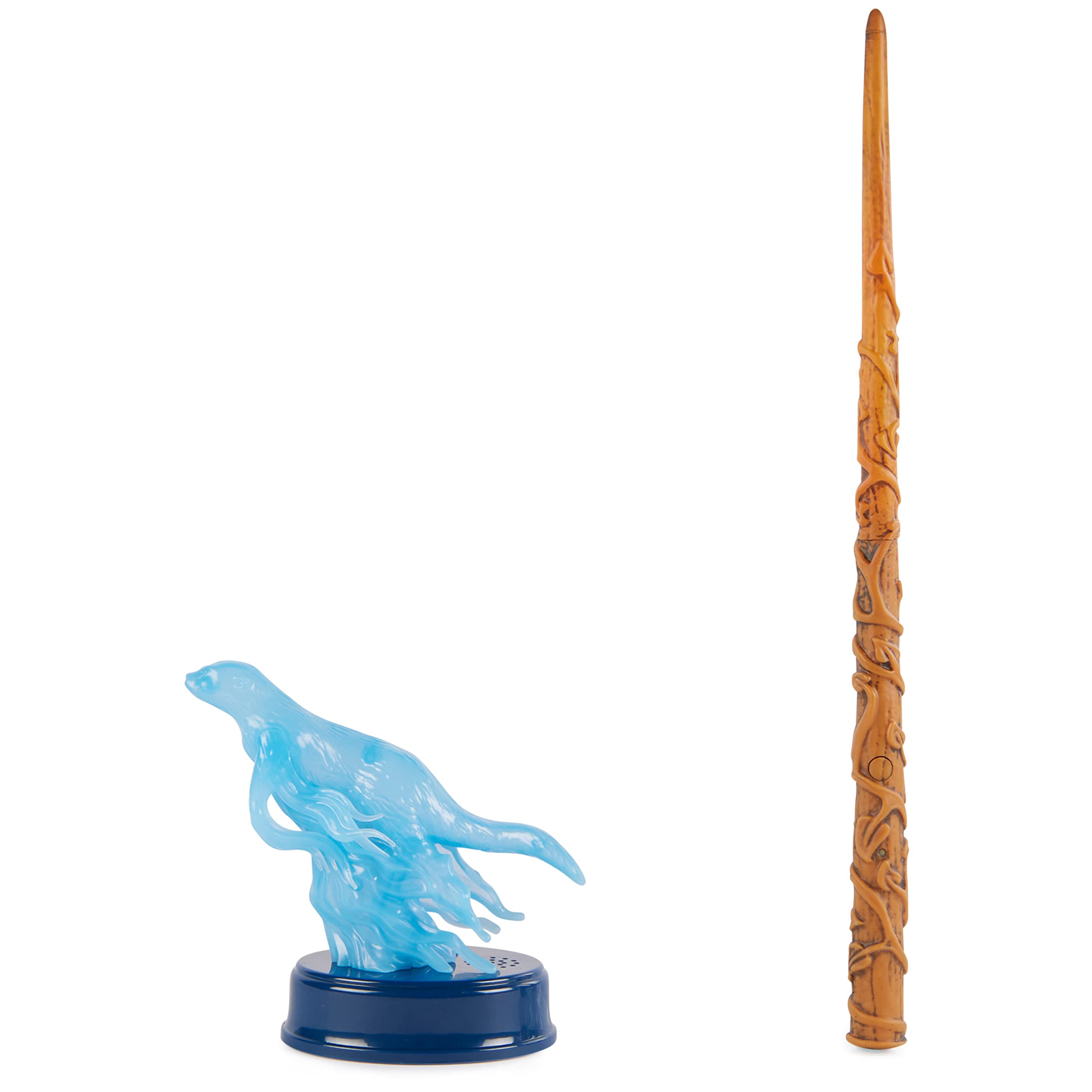Wizarding World Harry Potter Hermione Granger Patronus Spell Wand with Otter Figure, Lights and Sounds, Kids Toys Ages 6+