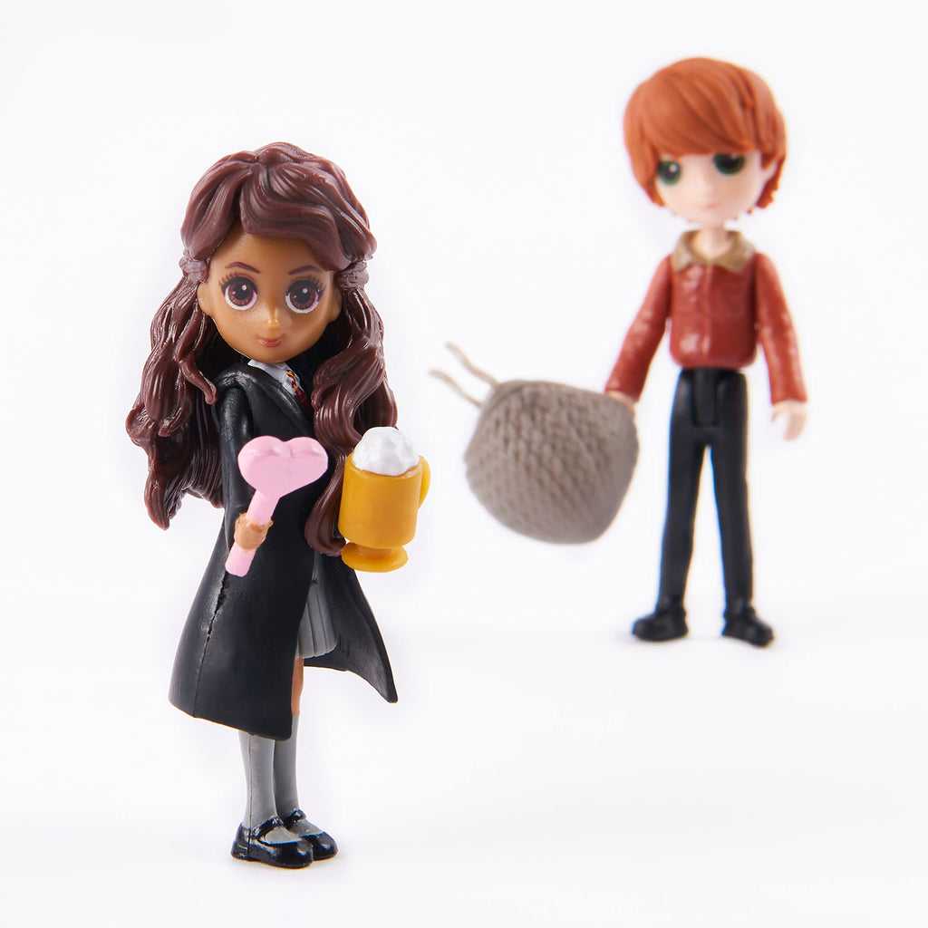 Wizarding World Harry Potter Magical Minis Ron Weasley & Parvati Patil Doll Set - 2 Poseable Figures with Accessories for Ages 6+