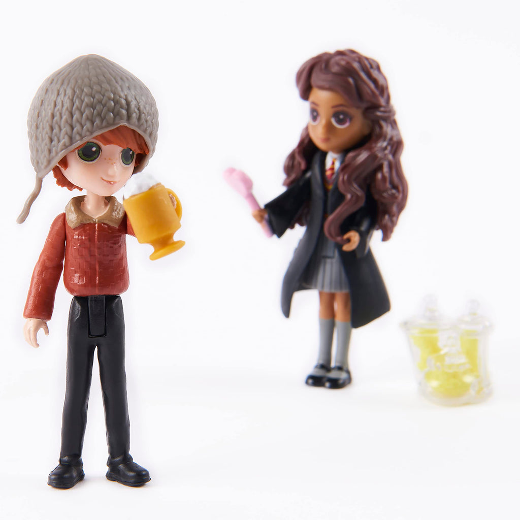 Wizarding World Harry Potter Magical Minis Ron Weasley & Parvati Patil Doll Set - 2 Poseable Figures with Accessories for Ages 6+