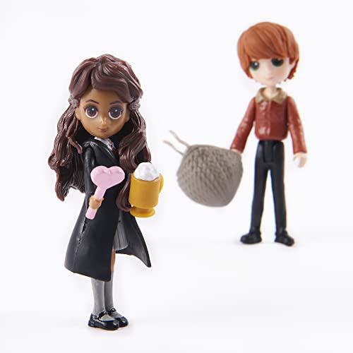 Wizarding World Harry Potter Magical Minis Ron Weasley & Parvati Patil Doll Set - 2 Poseable Figures with Accessories for Ages 6+