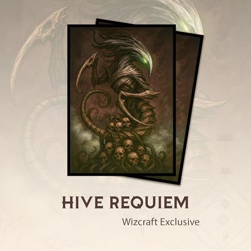 Wizcraft Gaming Hive Requiem Textured Card Sleeves (104 Count) – Standard Size for MTG and TCG
