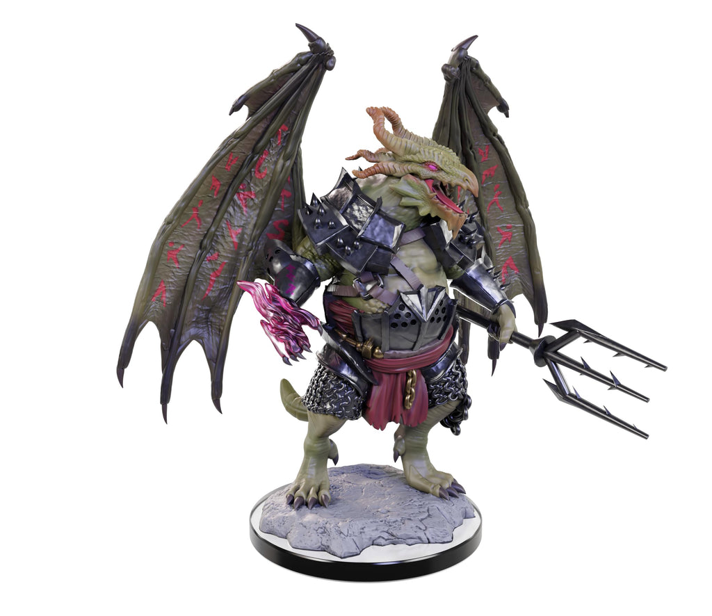 WizKids D&D Nolzur's Marvelous Miniatures: Draconian Foot Soldier & Mage Unpainted Set