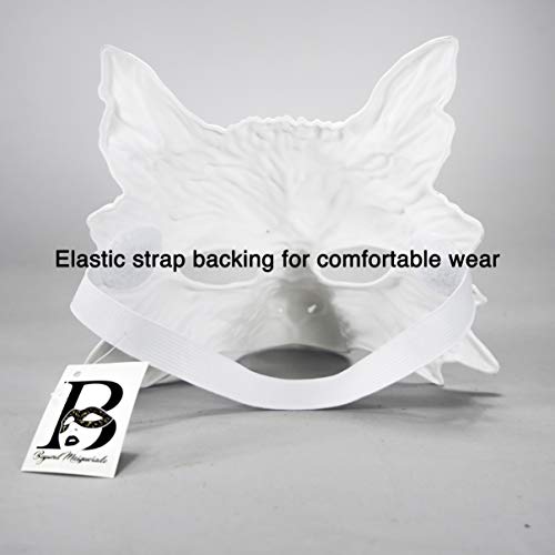 Wolf Mask for Masquerade and Cosplay – Eco-Friendly Hand Washable Adult Mask by Beyond Masquerade