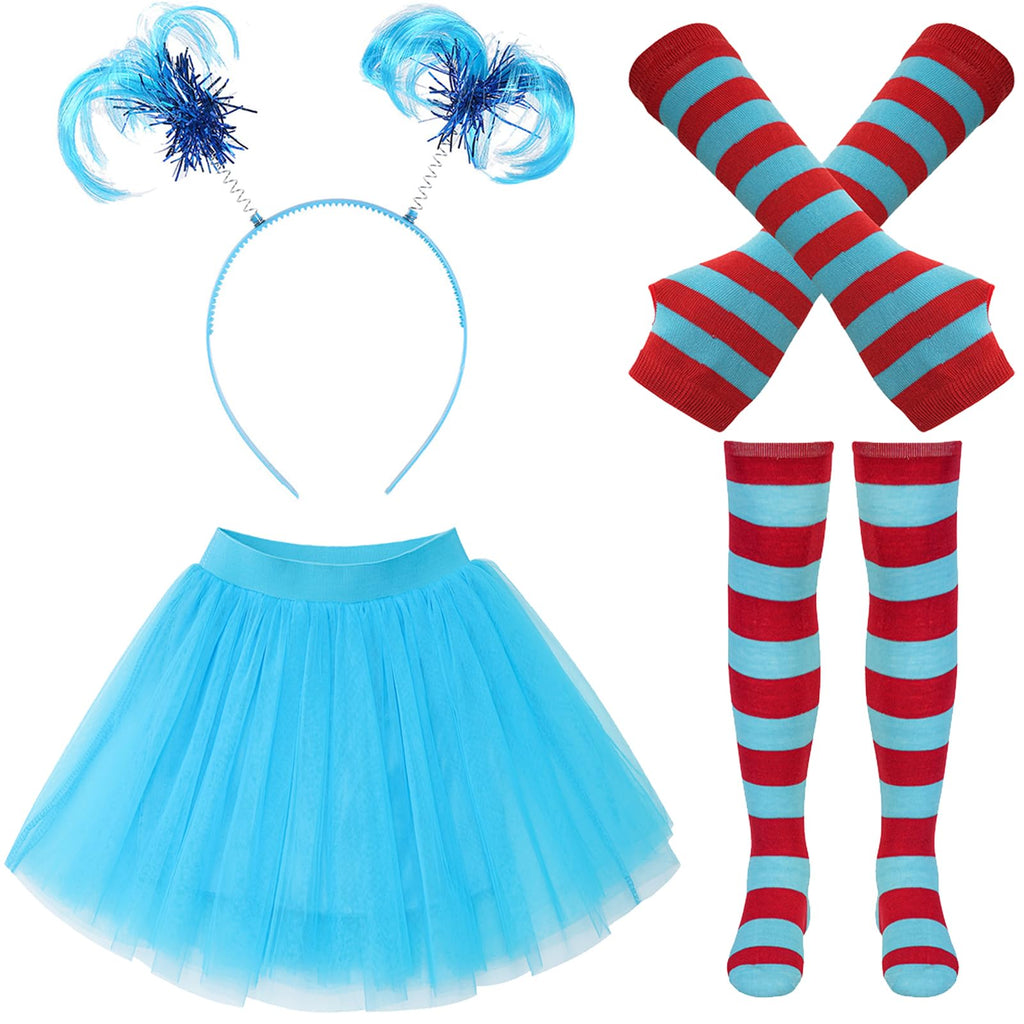 Women's Book Character Tulle Tutu Costume Set with Accessories - UIMLK