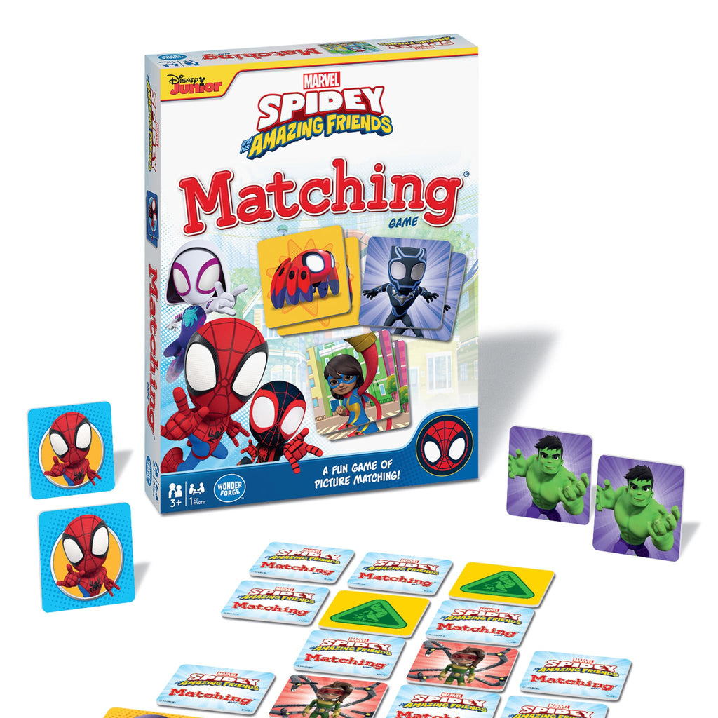 Wonder Forge Marvel Spidey Matching Game – 72 Tiles, Ages 3+, 15-Minute Memory Fun