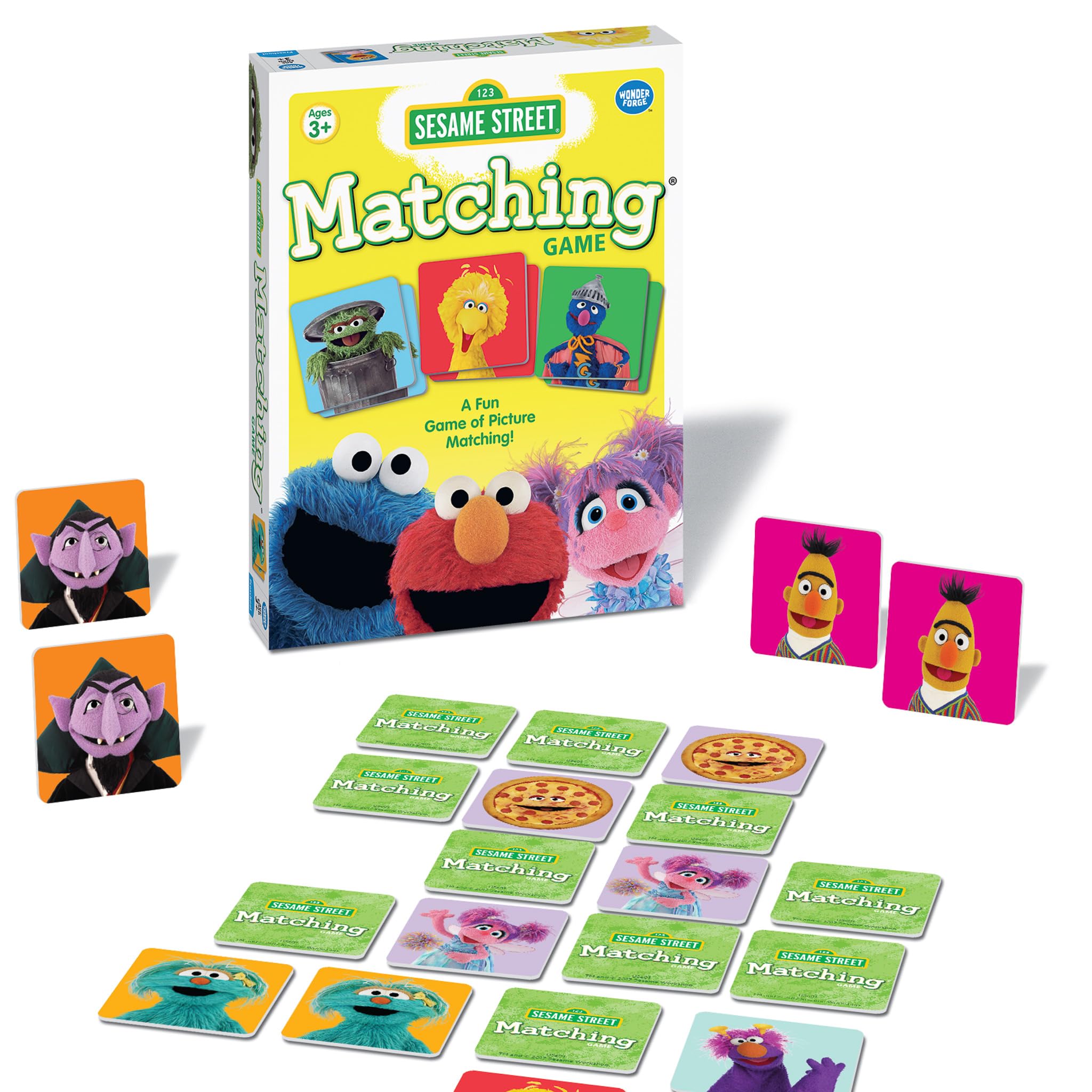 Wonder Forge Sesame Street Memory Matching Game – 72 Tiles with Elmo, Big Bird & Friends for Toddlers Ages 3-6