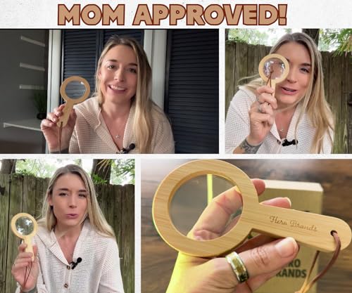 Wooden Magnifying Glass for Kids – Hero Brands, Lightweight & Safe Glass Lens
