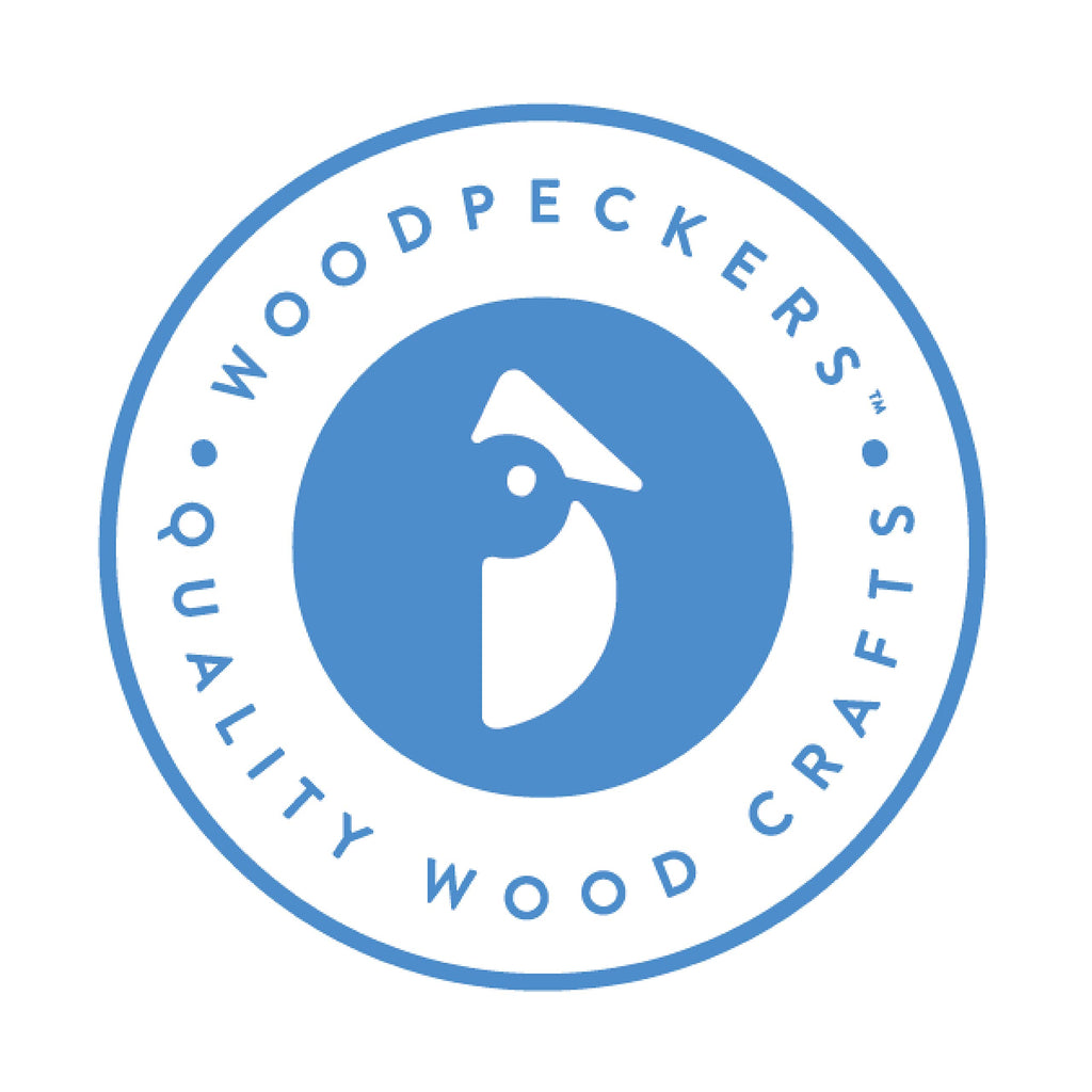 Woodpeckers Wooden Eggs for Painting - Pack of 2 Smooth Standable 4-3/8 Inch Craft Eggs