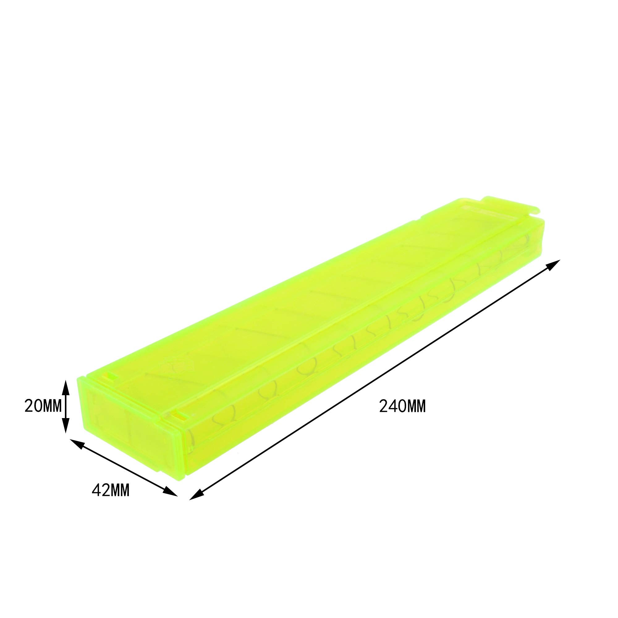 WORKER 15-Darts Talon Stefan Magazine Short Darts Clip (Fluorescent Green) for Nerf Modify Blasters