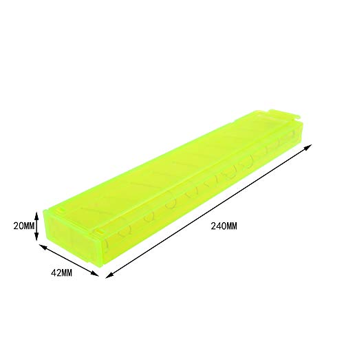 WORKER 15-Darts Talon Stefan Magazine Short Darts Clip (Fluorescent Green) for Nerf Modify Blasters