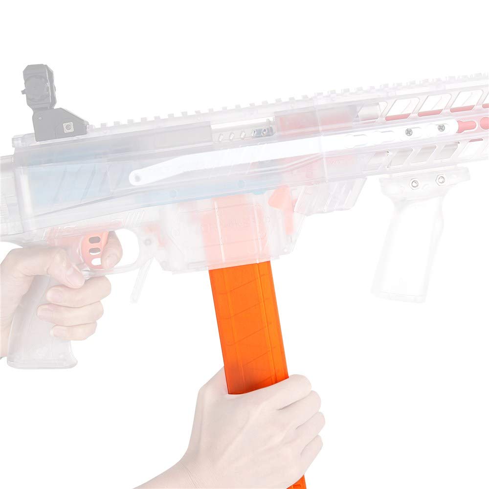 WORKER Talon 15-Dart Short Darts Magazine for Stefan Mod Blasters (Orange)
