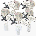 World Awaits Travel Themed Centerpiece Sticks - Set of 15 Table Toppers