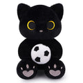 World Cup 2026 Soccer Black Cat Plush – Soft Stuffed Animal with Heart Embroidery for Fans
