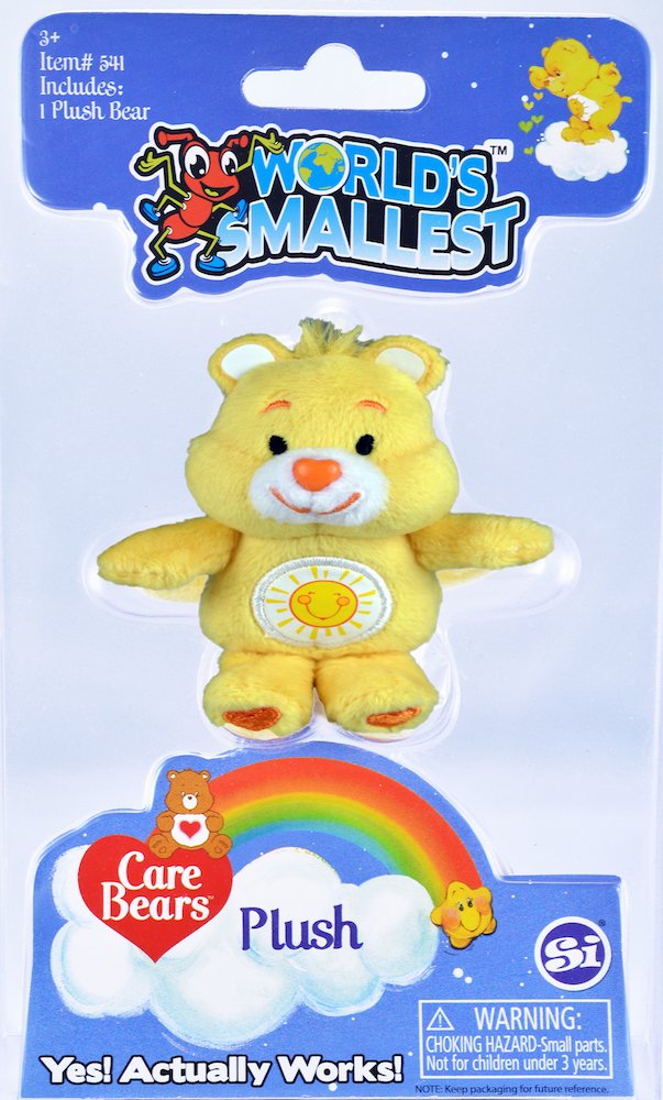 World's Smallest Care Bears Mini Plush – Random Collectible Embroidered Stuffed Toy (Styles Vary)