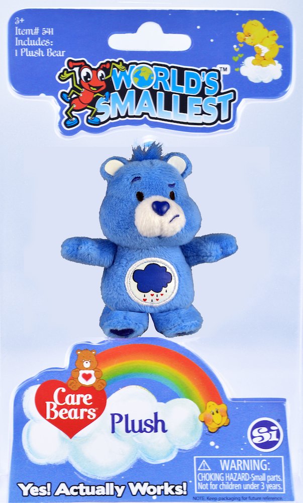 World's Smallest Care Bears Mini Plush – Random Collectible Embroidered Stuffed Toy (Styles Vary)