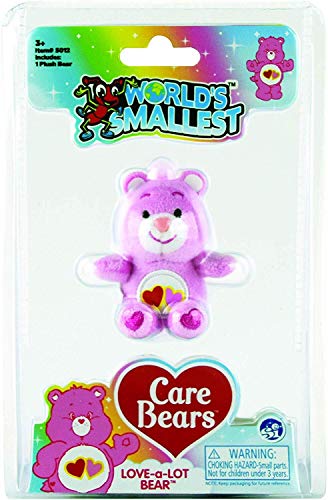 World's Smallest Care Bears Mini Plush – Random Collectible Embroidered Stuffed Toy (Styles Vary)