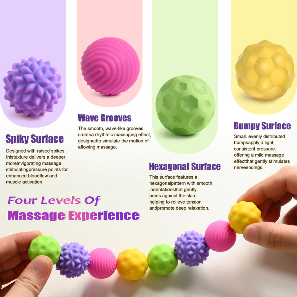 WorWoder 8-Pack Silicone Magnetic Stress Balls – Quiet Fidget Toys for Adults & Teens, Sensory Relief for Anxiety, Office Desk Toy