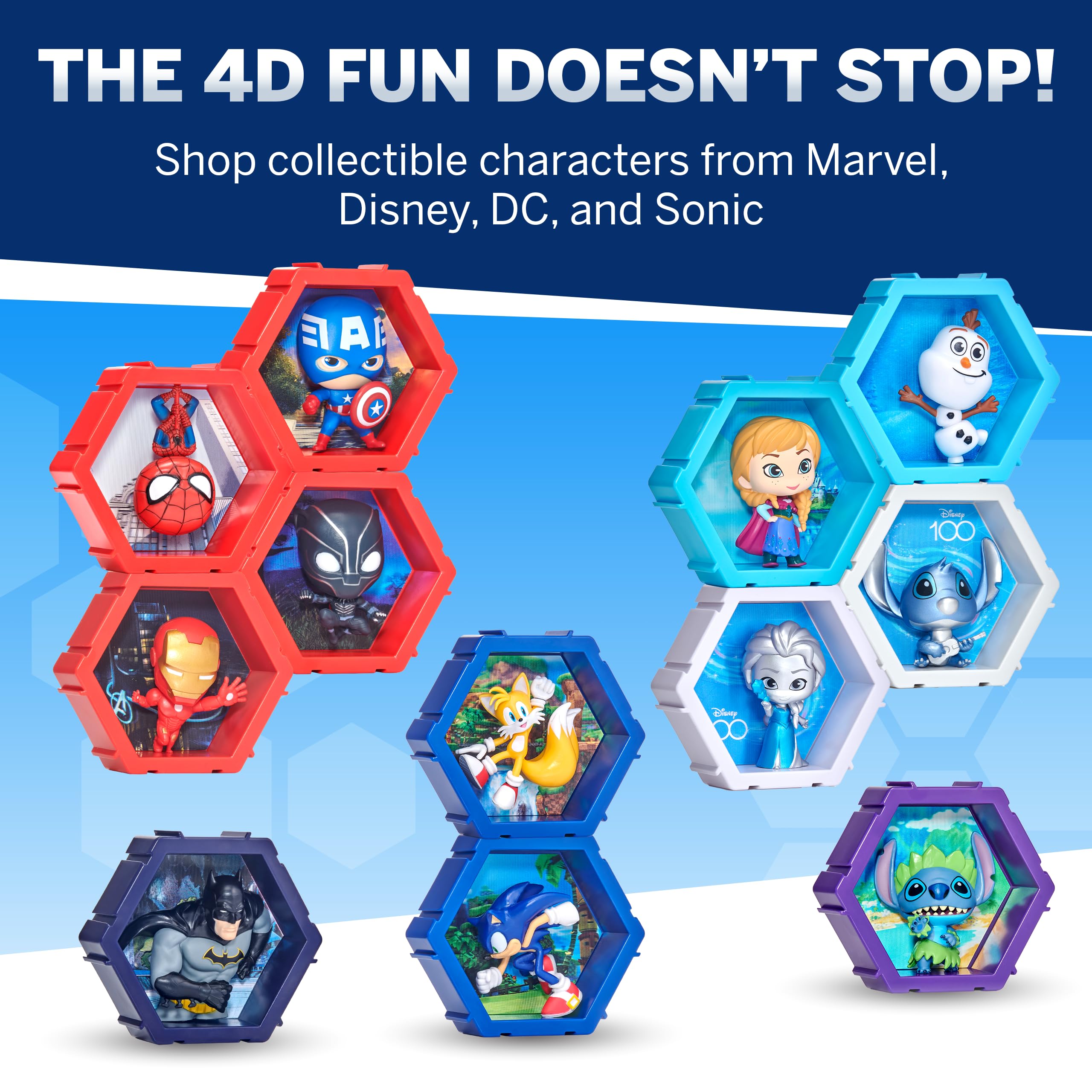 WOW! PODS 4D Marvel Spiderman Bobblehead – Connectable and Collectible Figure with 3D Lenticular Display
