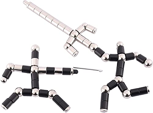 WQWQUU Magnetic Fidget Pen – Deformable Stress Relief Toy in Big Black