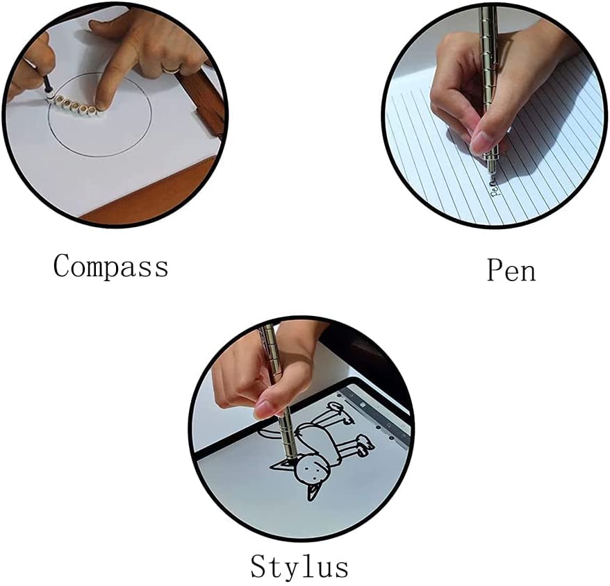 WQWQUU Magnetic Fidget Pen – Deformable Stress Relief Toy in Big Black